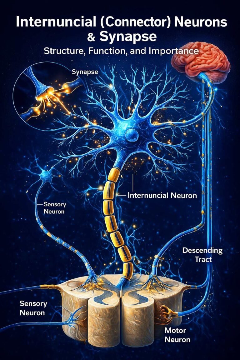 Interneuronal (connector) neurons and synapses: structure, function and ...
