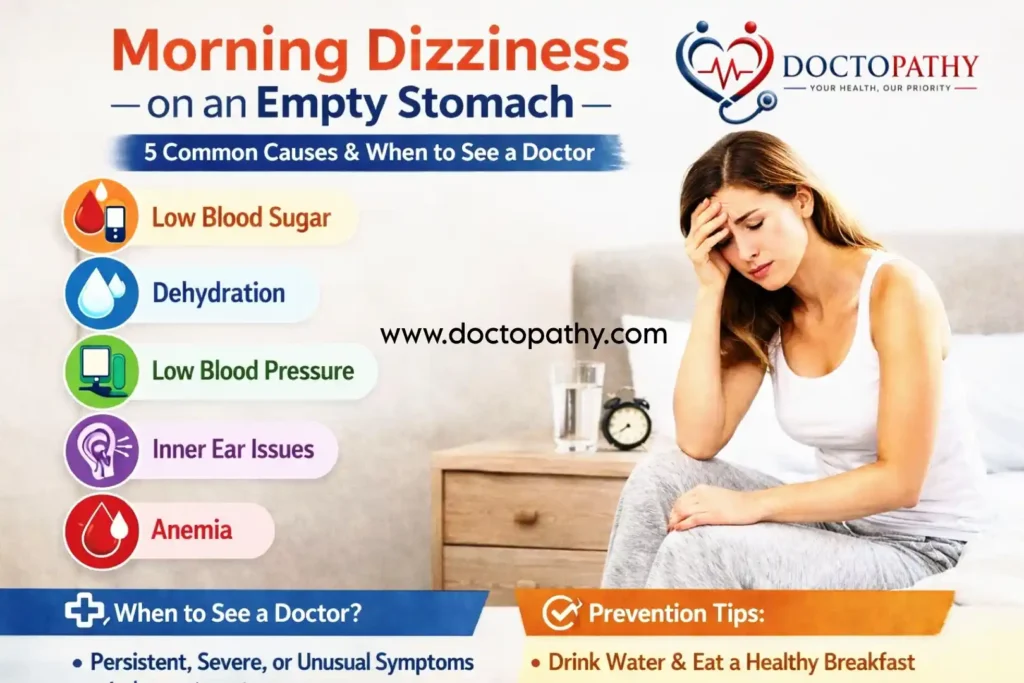 Morning Dizziness on an Empty Stomach: 5 Common Causes & When to See a Doctor