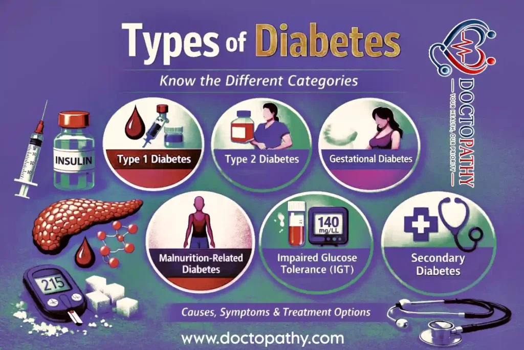 Types of Diabetes Mellitus: Causes, Symptoms and Classification