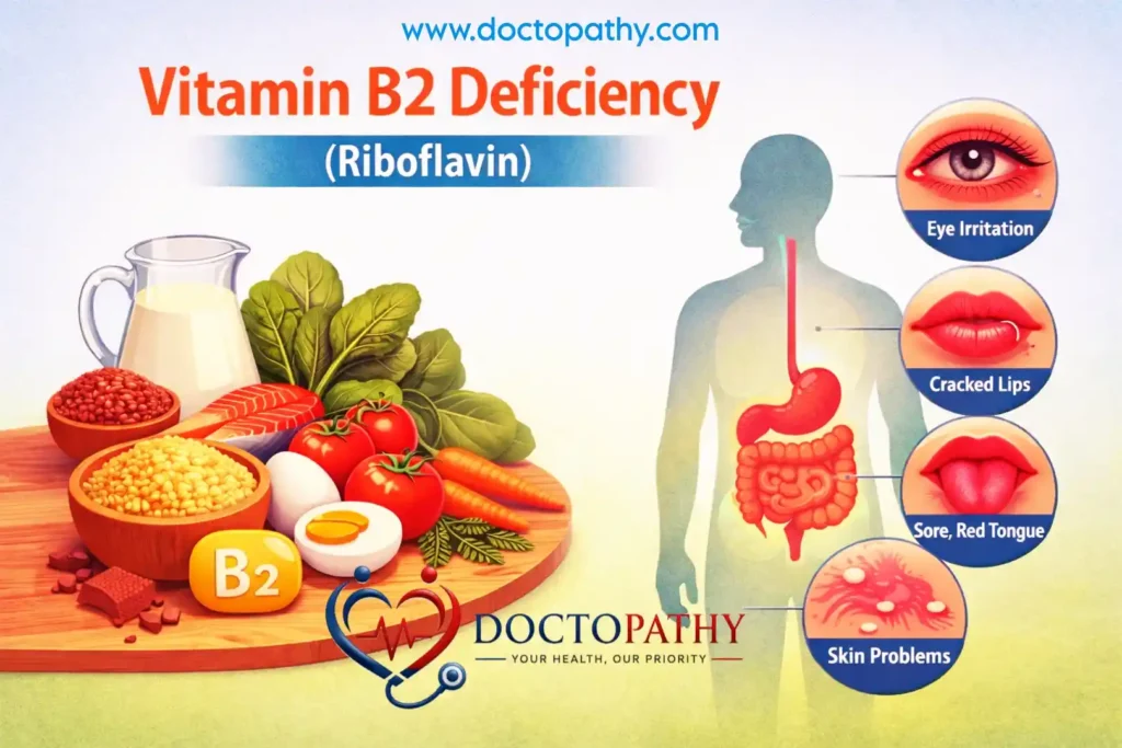 Vitamin B2 (Riboflavin) Deficiency: Symptoms, Diseases, Sources & Treatment