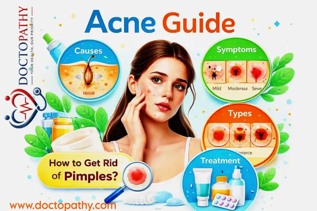 Pimples or Acne: Types, Symptoms, Causes, and Treatment