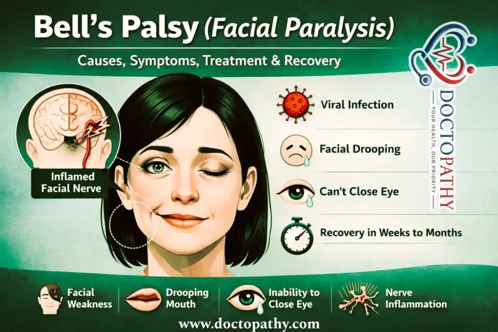 Bell’s Palsy (Facial Paralysis): Causes, Symptoms, Treatment, and Recovery