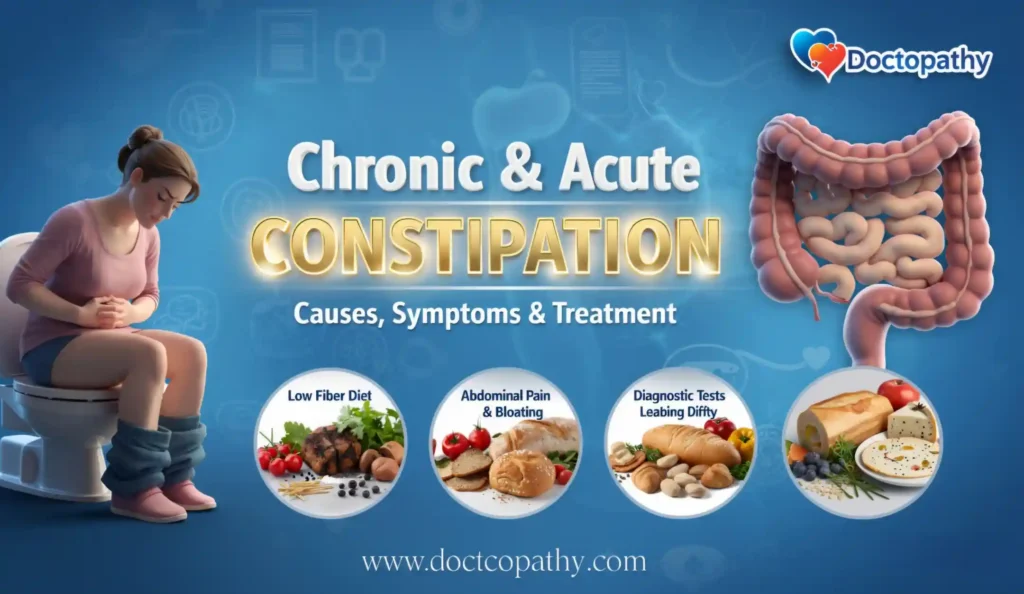 Chronic / Acute Constipation: Causes, Symptoms, Tests & Treatment Guide