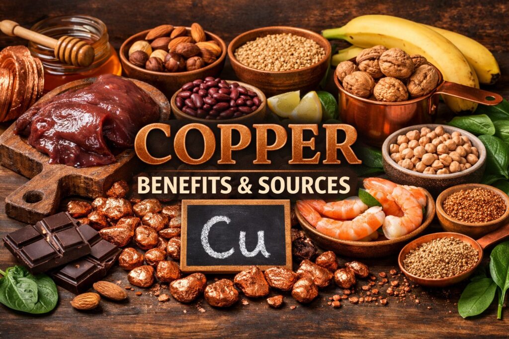Copper-rich foods and their benefits