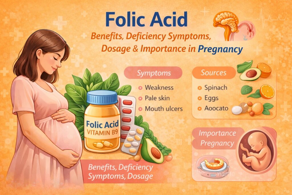 Folic acid benefits and importance in pregnancy