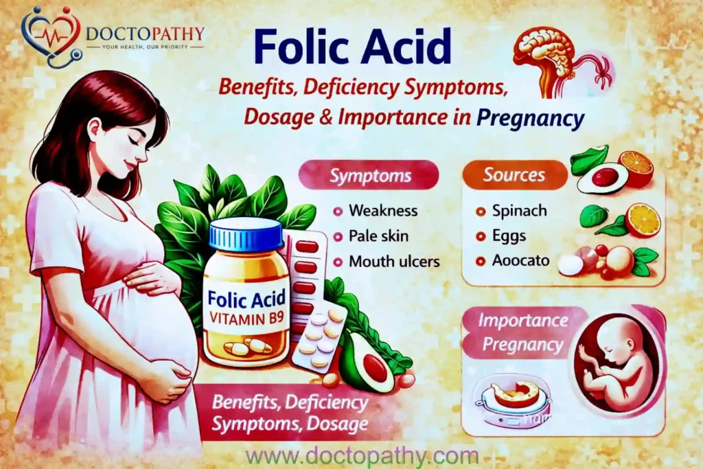 Folic Acid: Benefits, Deficiency Symptoms, Dosage & Importance in Pregnancy