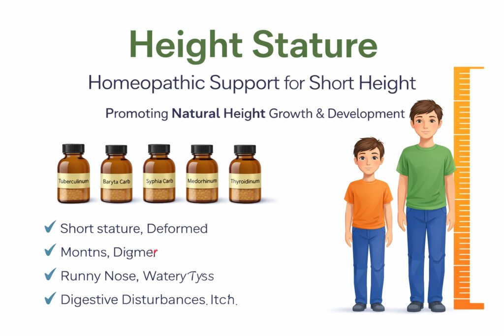 Height stature and natural growth support