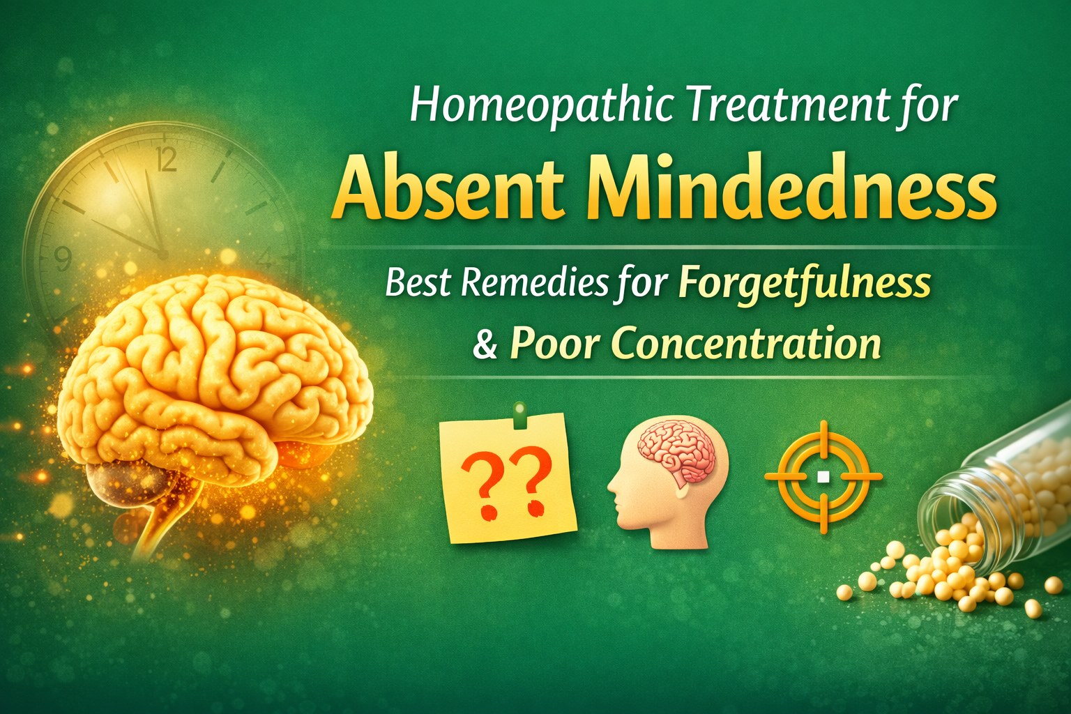 Best Remedies for Forgetfulness & Poor Concentration