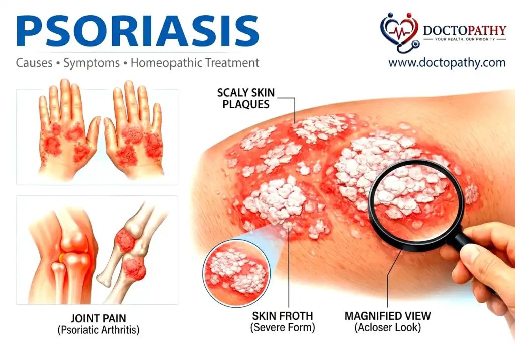 Psoriasis: Causes, Symptoms, Types & Homeopathic Treatment