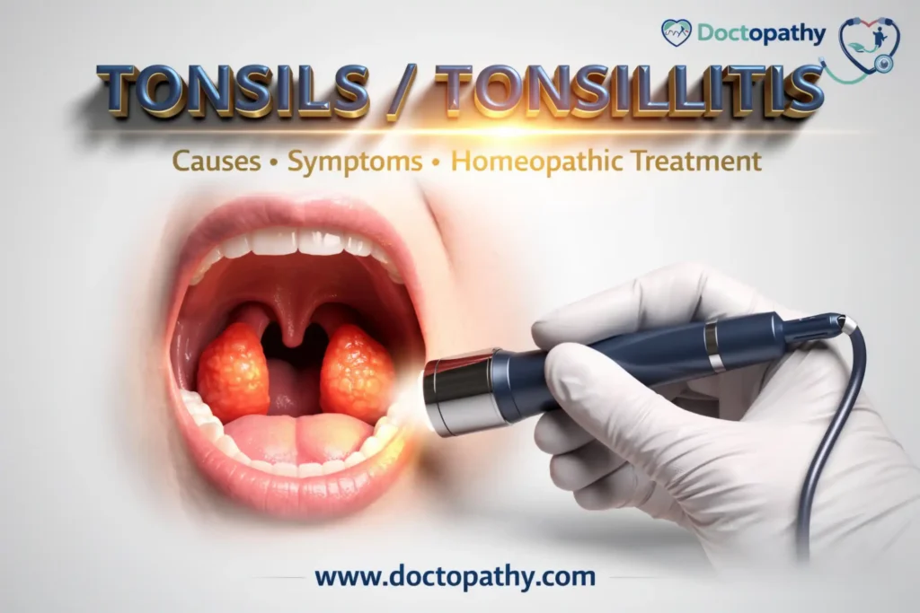 Tonsils: Causes, Symptoms & Homeopathic Treatment