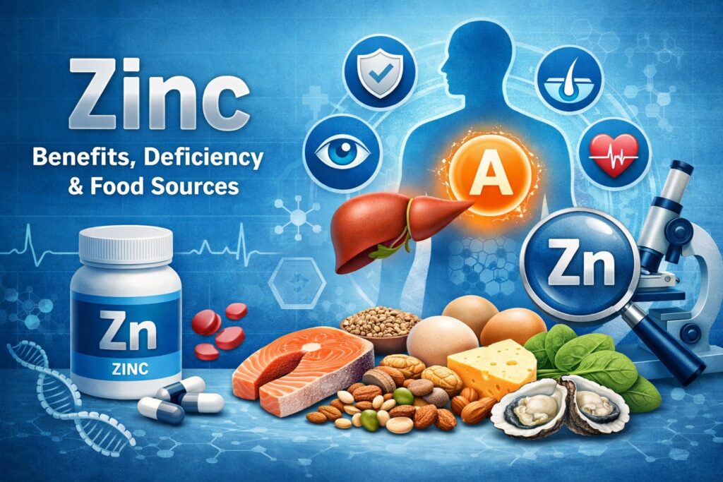 Zinc benefits and sources