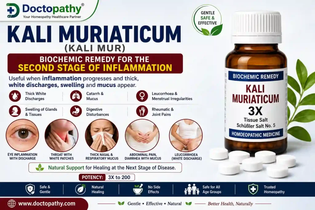 Kali Muriaticum (Kali Mur): Uses, Benefits, Symptoms & Dosage in Biochemic Medicine