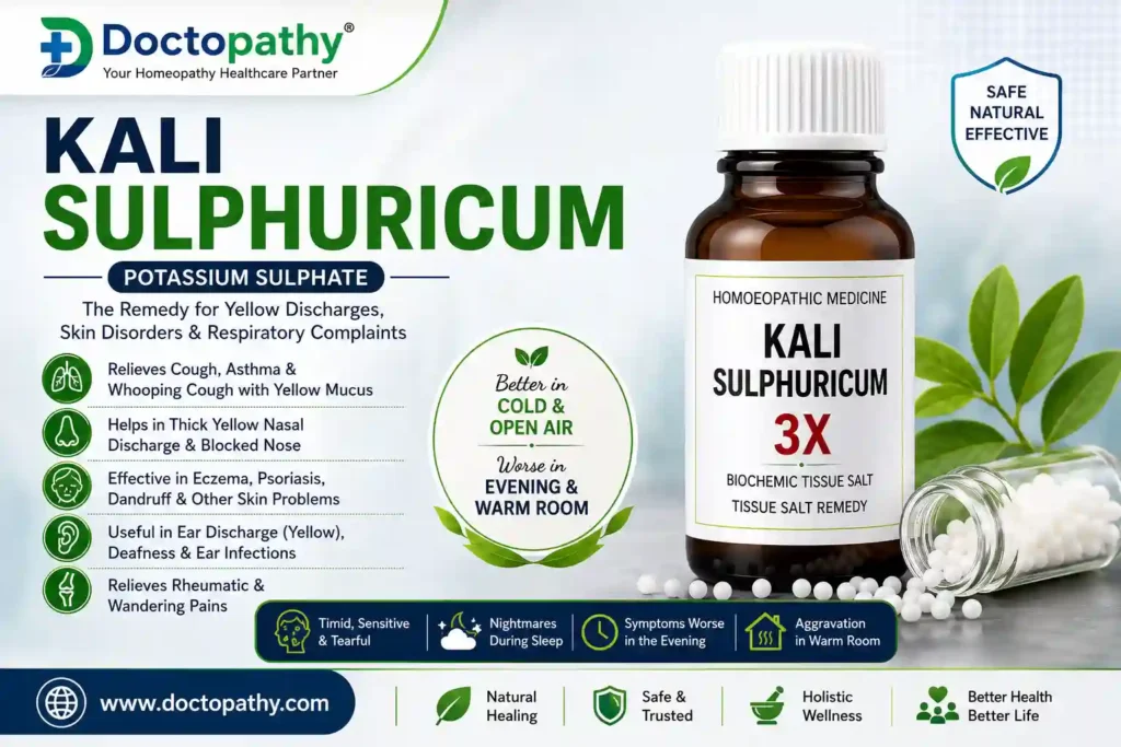 Kali Sulphuricum Benefits, Uses & Dosage in Homeopathy