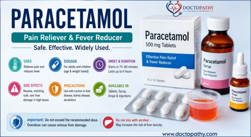 Paracetamol: Uses, Dosage, Side Effects, Precautions, and Overdose Management
