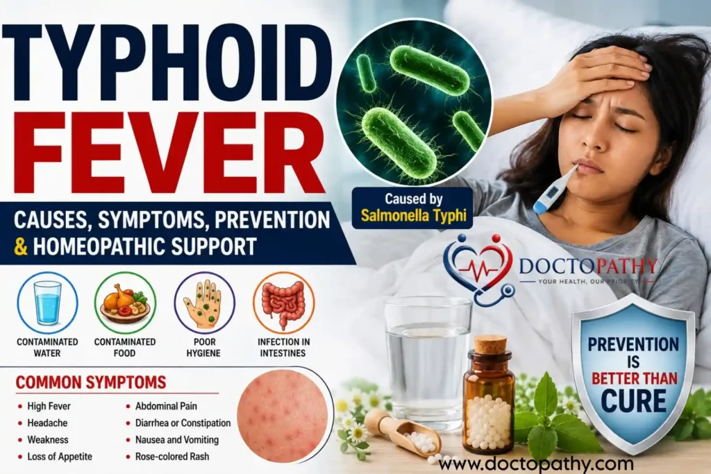 Typhoid Fever: Causes, Symptoms, Prevention & Homeopathic Support