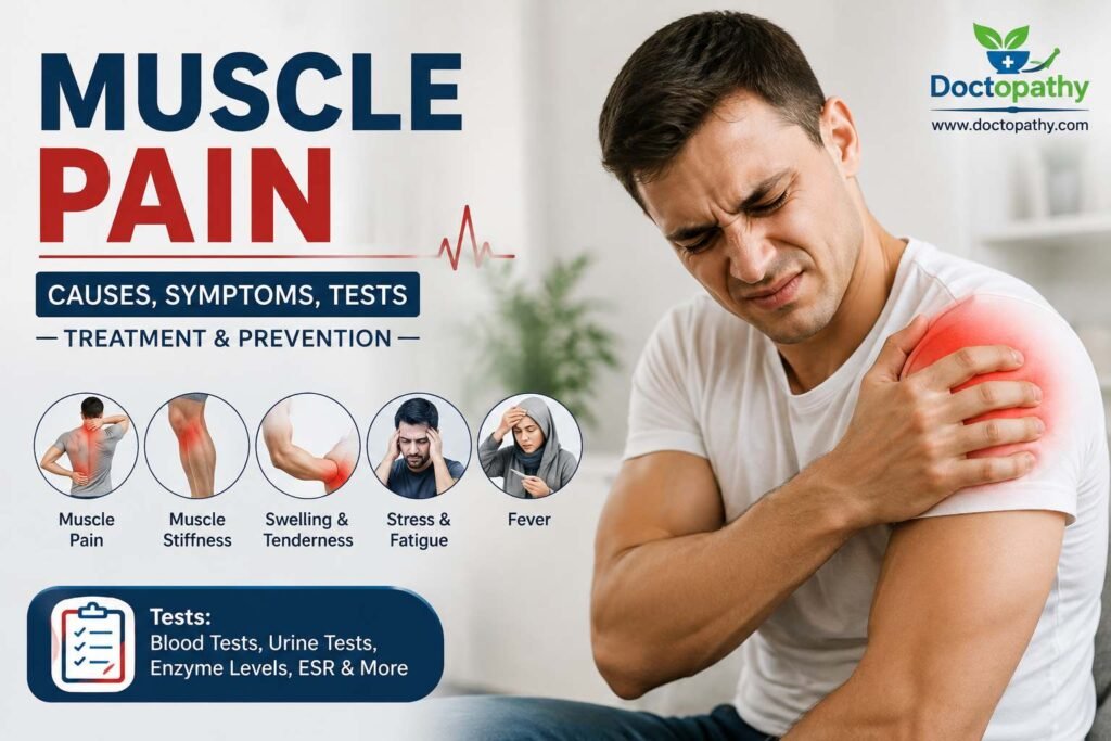 Muscle pain in shoulder and arm